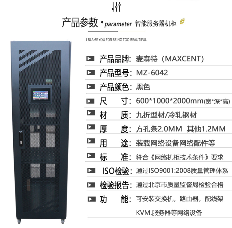 麥森特MZ-6042【2米高42u】智能機柜產(chǎn)品參數(shù)